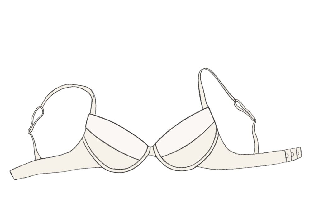 average sized bra illustration